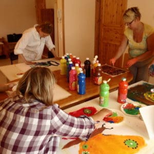 Healing intuitive painting